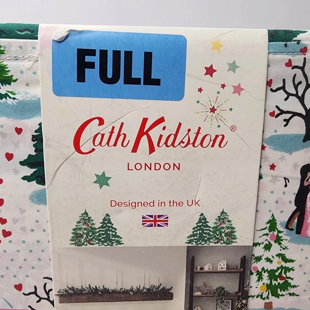 Cath Kidston London Shine Bright Cream FULL 4 Pc Sheet Set 100% Cotton *NEW*